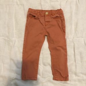 Zara Baby Girl Burnt Orange Jeans 12/18 months